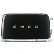 Тостер SMEG 50's Style, TSF02BLEU, 4 филии, 1500 W, Черен