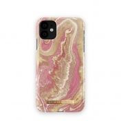 Калъф iDeal of Sweden iPhone 11 Golden Blush Marble