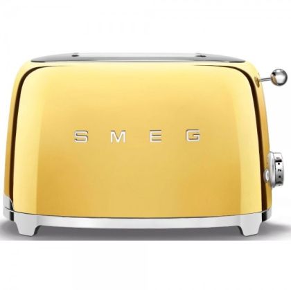 Тостер SMEG 50's Style, TSF01GOEU, 2 филии, 950 W, Златен