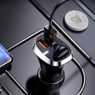 Зарядно устройство за кола Joyroom Wireless Earphone 2xUSB Black