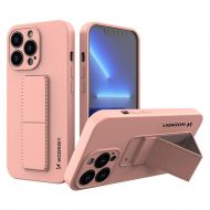 Калъф Wozinsky Kickstand Silicone Case iPhone 13 Pink