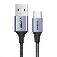 Кабел Ugreen Quick Charge USB to Type-C 1m Gray