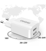 Зарядно устройство Dudao 2x USB 12W White