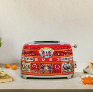 Тостер SMEG 50's Style, TSF01DGEU, 2 филии, 950 W, Dolce & Gabbana