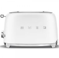 Тостер SMEG 50's Style, TSF01WHMEU, 2 филии, 950 W, Бял мат